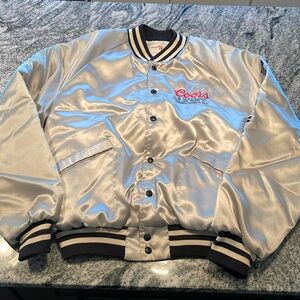 Vintage Coors Light silver bullet jacket size L
